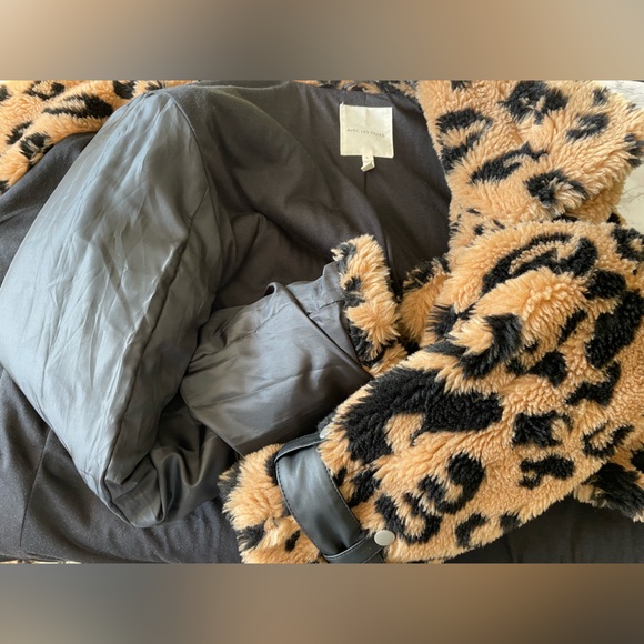 Avec Les Filles Faux Fur Moto Teddy Jacket - Picture 15 of 16